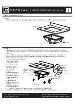 Preview for 11 page of Decolav CALLENSIA 1402 Manual