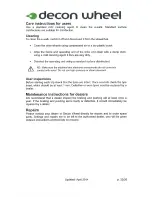 Preview for 22 page of Decon wheel eWalk User Manual