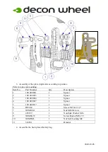 Preview for 2 page of Decon wheel MEM6401P Assembly Instructions