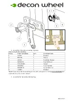 Preview for 2 page of Decon wheel Mobilex Dolphin MEM6443P Assembly Instructions