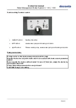 Preview for 8 page of deconta C110 L 110V Instruction Manual