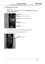 Preview for 11 page of deconta C110 L 110V Instruction Manual