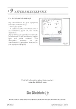 Preview for 64 page of DeDietrich dpi7602bm Manual For Installation And Use