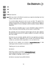 Preview for 38 page of DeDietrich DTI 1127 X Manual For Installation And Use