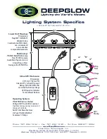 Preview for 2 page of DEEP GLOW Underwater Lighting System Manual