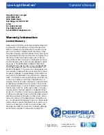 Preview for 6 page of DeepSea Power & Light SEACAM Operator'S Manual