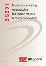 Preview for 2 page of DEFA BG201 Installation Manual