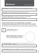 Preview for 4 page of Defender MM-605 Operation Manual