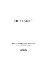 Preview for 22 page of Defiant THD-1000 Use And Care Manual