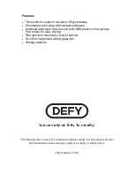 Preview for 15 page of Defy FLAT TOP Owner'S Manual