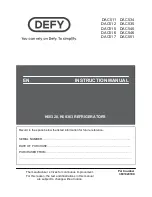 Defy K60328 Instruction Manual preview