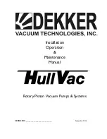 Dekker HullVac HV140A Installation, Operation & Maintenance Manual preview