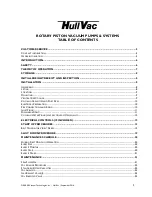 Preview for 2 page of Dekker HullVac HV140A Installation, Operation & Maintenance Manual