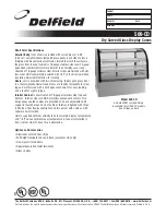 Delfield 537-CD Specification Sheet preview