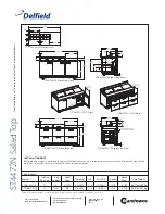 Preview for 2 page of Delfield Salad Top ST4472N-12 Specifications