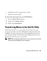 Preview for 35 page of Dell DJ Ditty Owner'S Manual