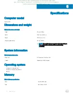 Preview for 12 page of Dell G3 17 Setup And Specifications