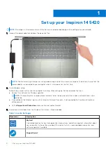 Preview for 4 page of Dell Inspiron 14 5420 Setup And Specifications