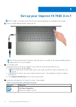 Preview for 4 page of Dell Inspiron 14 7420 2-in-1 Setup And Specifications