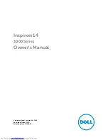 Dell Inspiron 14 Owner'S Manual preview