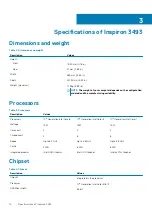 Preview for 10 page of Dell Inspiron 3493 Setup And Specifications