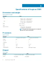 Preview for 10 page of Dell Inspiron 3595 Setup And Specifications