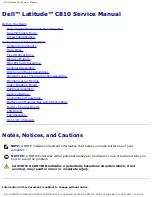 Preview for 2 page of Dell Latitude C810 Service Manual