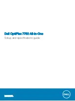 Preview for 1 page of Dell OptiPlex 7760 Setup And Specifications Manual