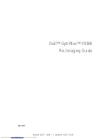 Preview for 1 page of Dell OptiPlex FX160 Re-Imaging Manual