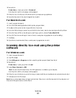 Preview for 57 page of Dell P513w All In One Photo Printer User Manual