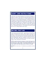 Preview for 6 page of DeLonghi DC87T Series Instruction Manual