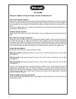 Preview for 10 page of DeLonghi DTT02 series Instructions For Use Manual