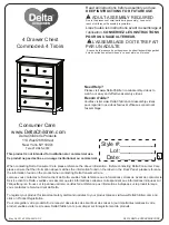 Delta Children Chalet 4 Drawer Chest Manual preview