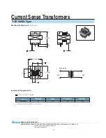 Delta Electronics Current Sense Transformers TCE1906H Specification preview