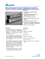 Delta Electronics LCP-200A4HSR Specifications preview