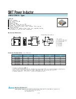 Preview for 1 page of Delta Electronics SMT Power Inductor HMU1356H Specification Sheet