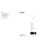 Preview for 1 page of Delta Light KIX PIN 3011 User Manual