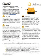 Preview for 1 page of Delta-q QuiQ Product Manual