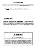 Preview for 20 page of Delta 16 SM600 Instruction Manual