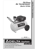 Delta OIL-FREE AIR COMPRESSOR CP503 Instruction Manual preview