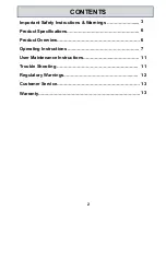 Preview for 2 page of Deltran Battery Tender 1000Amp User Manual