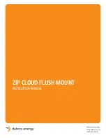 Preview for 1 page of delviro energy Zip Cloud Flush Mount Installation Manual
