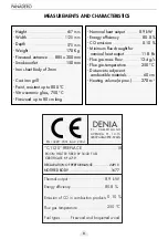 Preview for 8 page of DENIA PANADERO C-1120 Usage And Maintenance Instructions