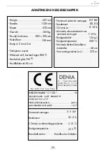 Preview for 23 page of DENIA PANADERO C-1120 Usage And Maintenance Instructions