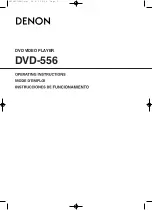 Denon 556S - Progressive Scan DVD Player Operating Instructions Manual preview