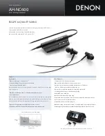 Denon AH-NC600 Product Sheet preview