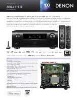 Denon AirPlay AVR-4311CI Brochure & Specs preview