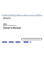 Denon CEOL RCD-N9 Owner'S Manual preview