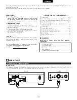 Preview for 72 page of Denon DCD-SA1 Operating Instructions Manual