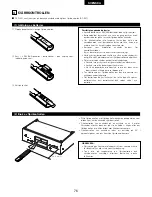 Preview for 76 page of Denon DCD-SA1 Operating Instructions Manual